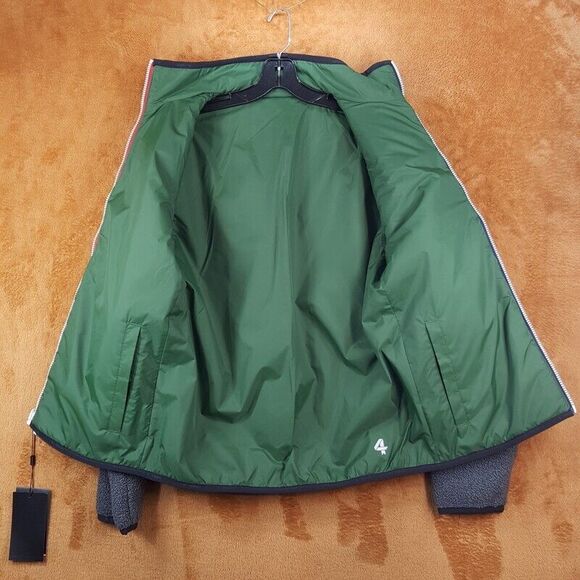 FOUR LAPS Mens Jacket Small Gray Zip Up Reversible Lead Sherpa FOURLAPS $148 - Picture 4 of 8